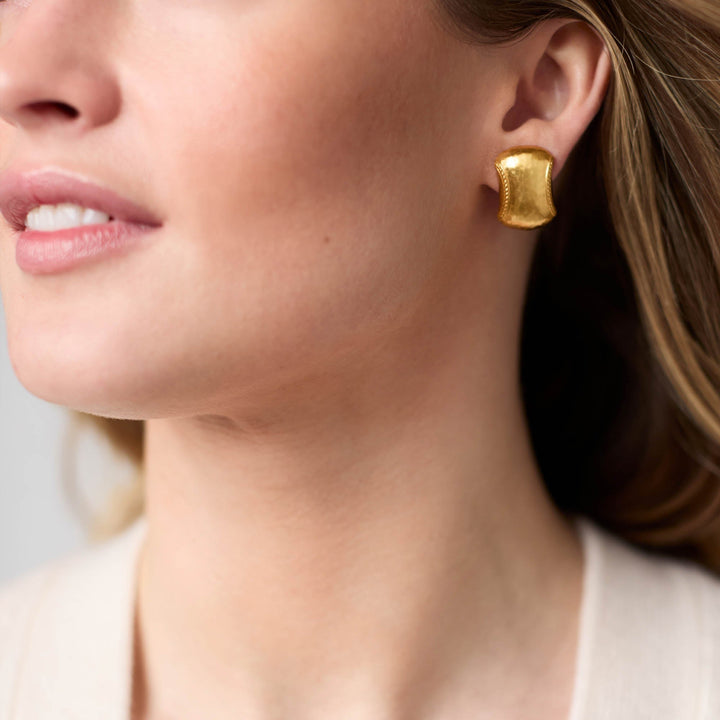 Julie Vos Cannes Clip Earrings - Gold