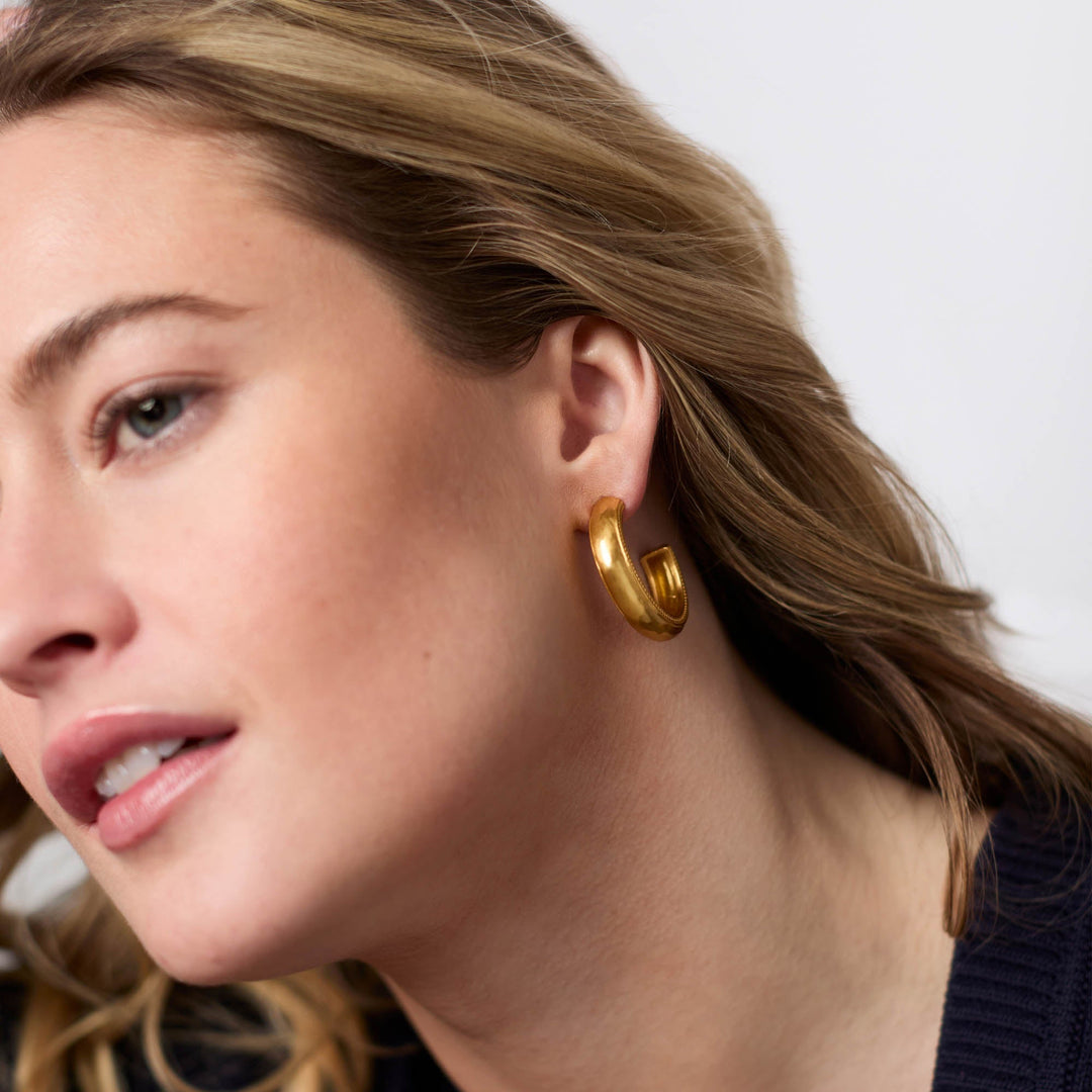 Julie Vos Cannes Hoop Earrings - Gold/Small