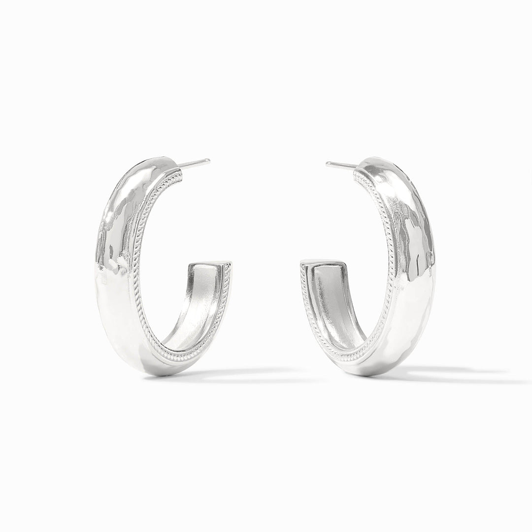 Julie Vos Cannes Hoop Earrings - Silver/Medium