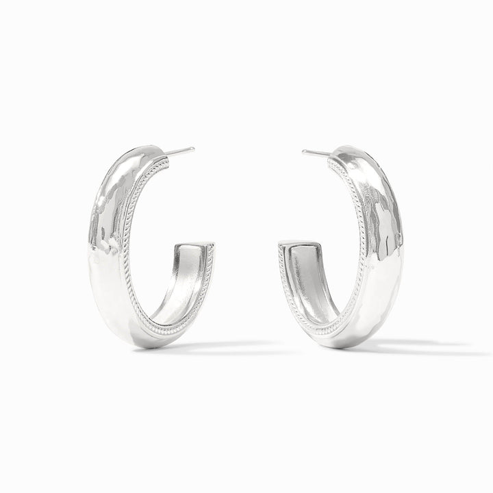 Julie Vos Cannes Hoop Earrings - Silver/Medium