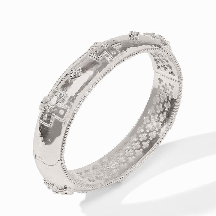 Julie Vos Canterbury Hinge Bangle - Silver/OS