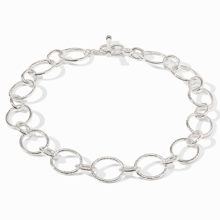 Julie Vos Catalina Light Link Necklace - Silver