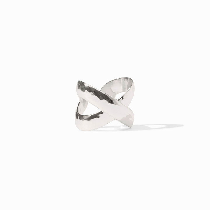 Julie Vos Catalina X Ring - Silver/Adjustable