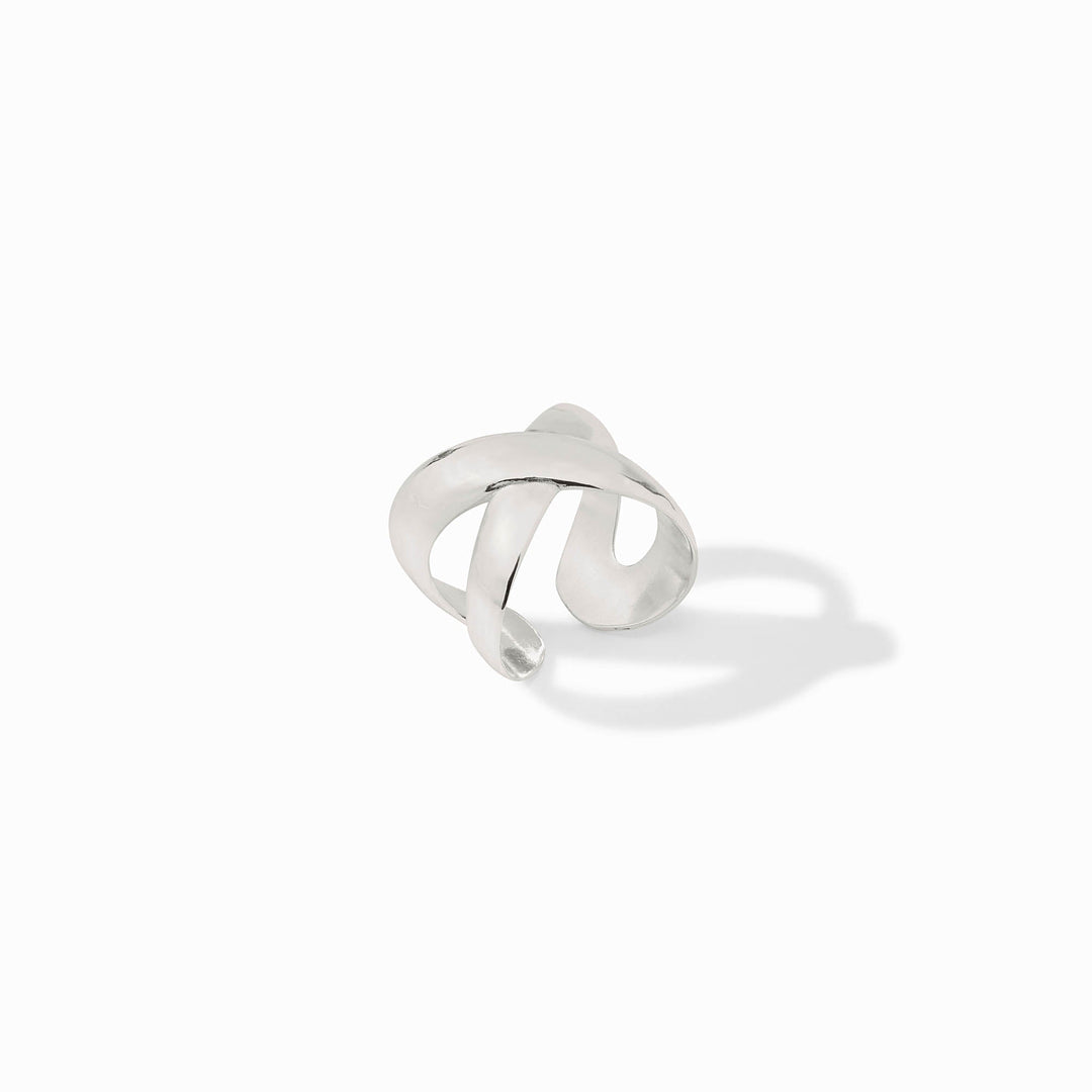 Julie Vos Catalina X Ring - Silver/Adjustable