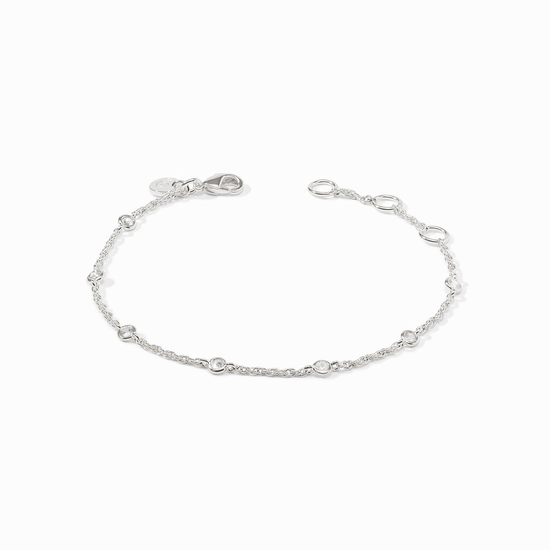 Julie Vos Celeste Delicate Bracelet - Silver/Cubic Zirconia