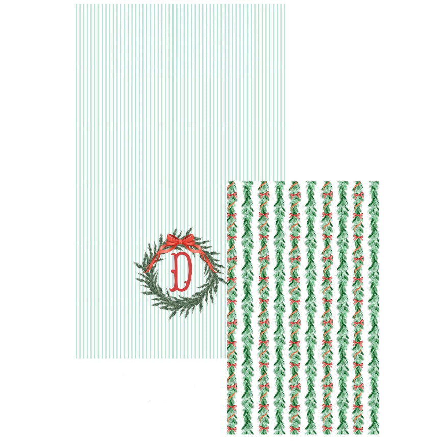 Christmas Wreath w/Initial