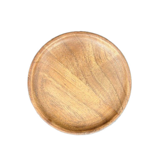 IHI Smooth Round Acacia Wood Coasters