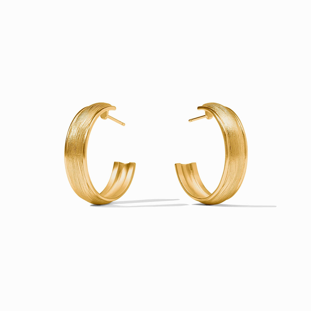 Julie Vos Cobblestone Hoop Earrings - Gold/Medium