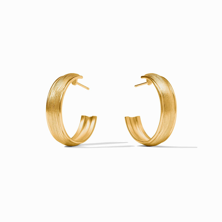 Julie Vos Cobblestone Hoop Earrings - Gold/Medium