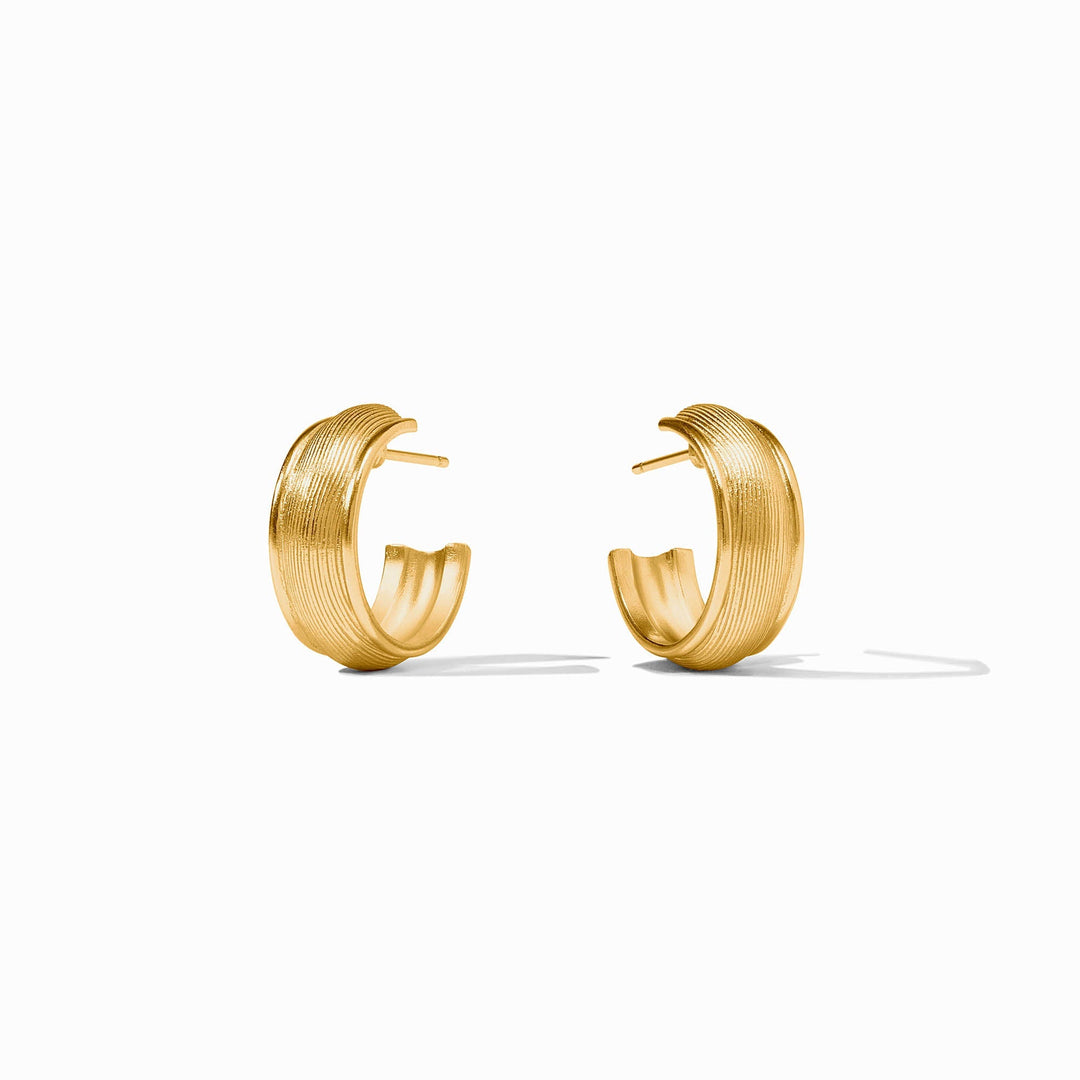Julie Vos Cobblestone Hoop Earrings - Gold/Small