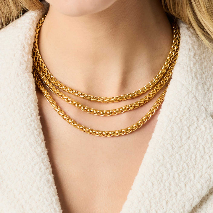 Julie Vos Cobblestone Link Necklace - Gold