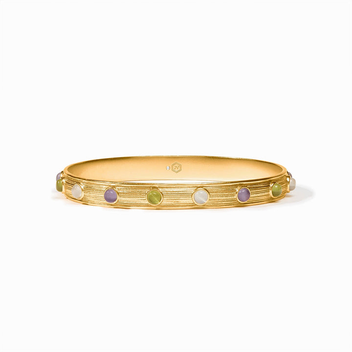 Julie Vos Cobblestone Stone Bangle - Multi-Stone Cat's Eye - Small