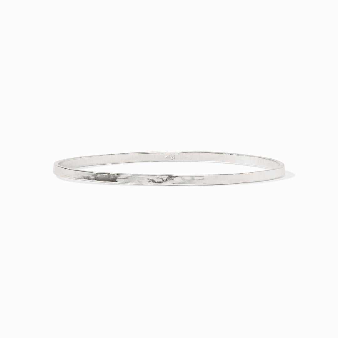Julie Vos Crescent Bangle - Silver/Small