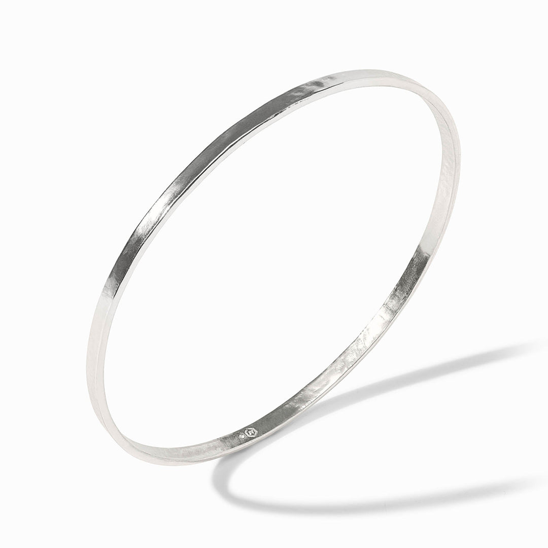 Julie Vos Crescent Bangle - Silver/Small