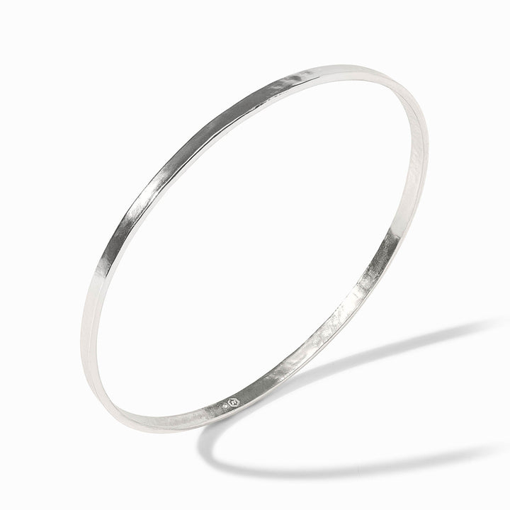 Julie Vos Crescent Bangle - Silver/Small