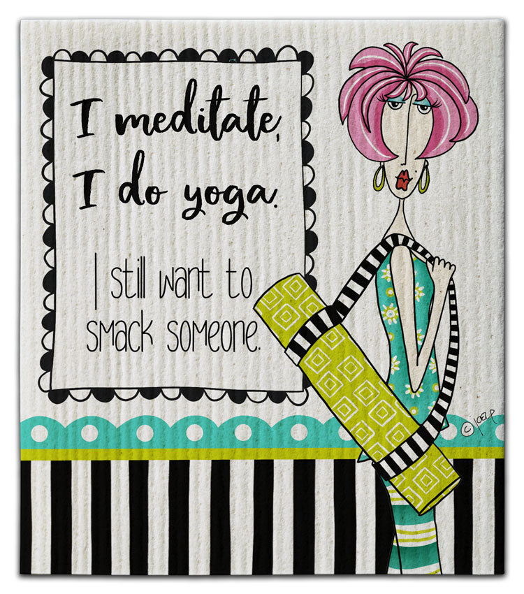 CJ Bella Co Dishcloth - I Meditate