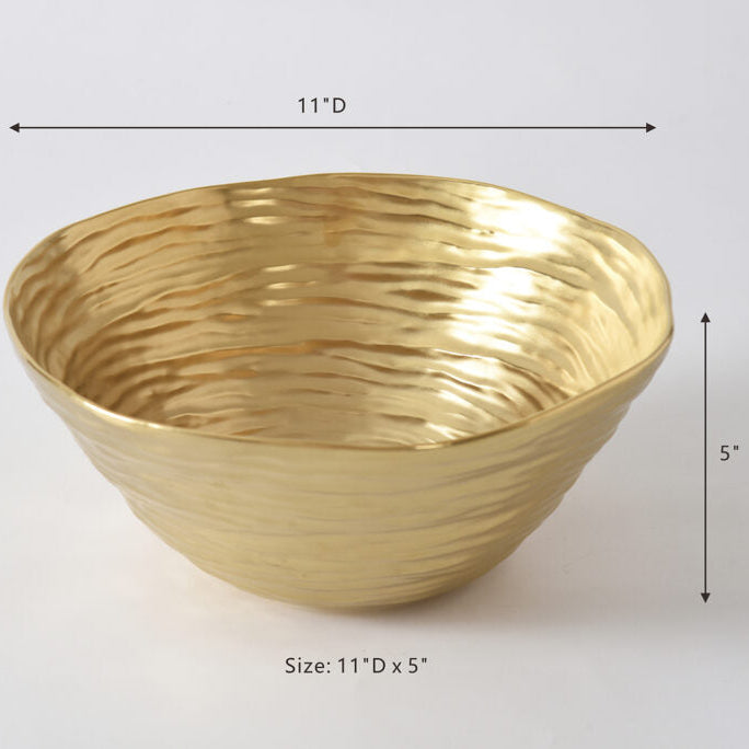 Pampa Bay Dorato Extra Large Bowl - Gold