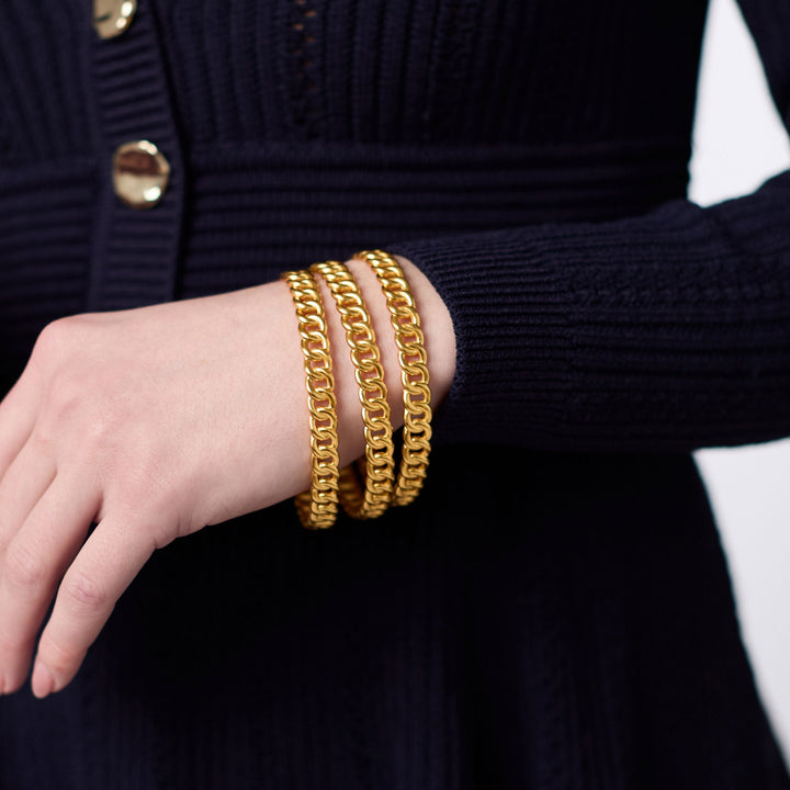 Julie Vos Dolce Bangle - Gold/Small