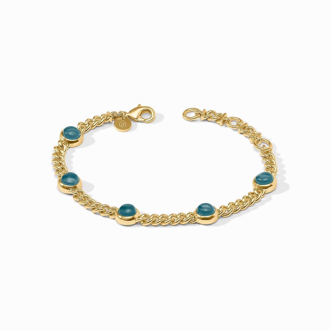 Julie Vos Dolce Delicate Bracelet - Gold/Iridescent Montana Blue/OS