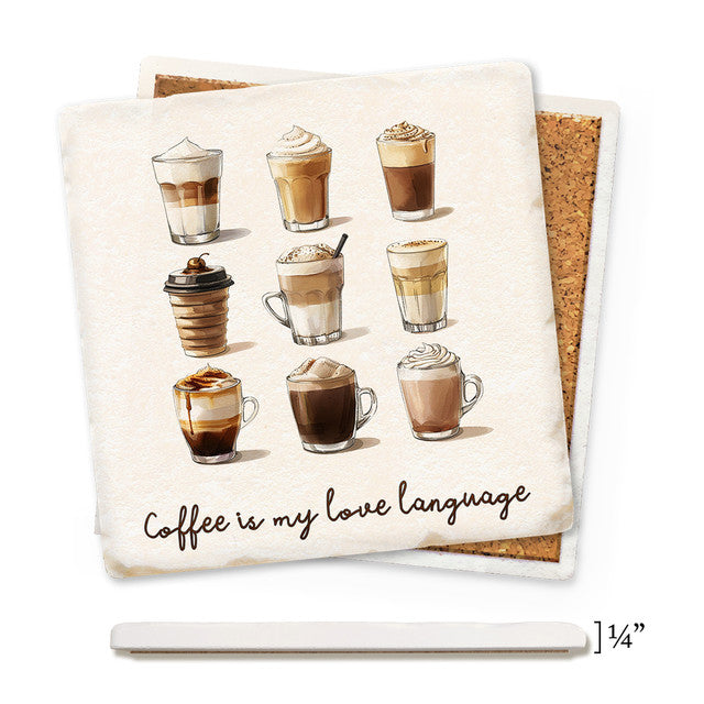 Tipsy Coasters Coffee Nine Ways Economy Coaster