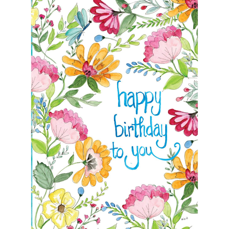 Kris-10's Creations Spring Garden Floral Birthday Card