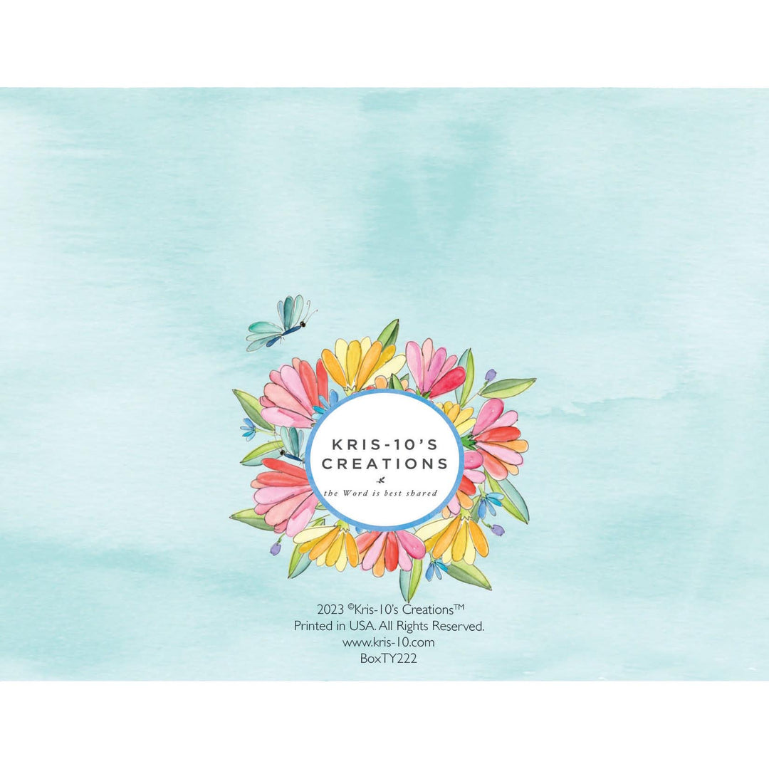 Kris-10's Creations Blue Butterfly Grateful Boxed Note Cards (10)