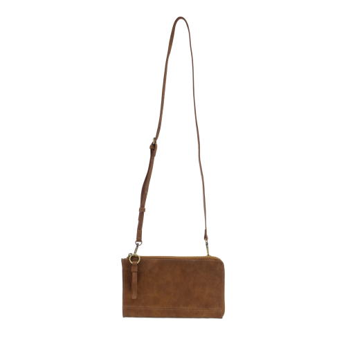 Joy Susan Faux Suede Karina Convertible Wristlet & Wallet - Walnut