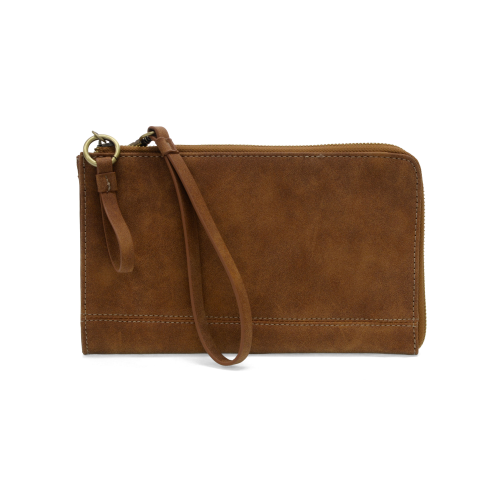 Joy Susan Faux Suede Karina Convertible Wristlet & Wallet - Walnut
