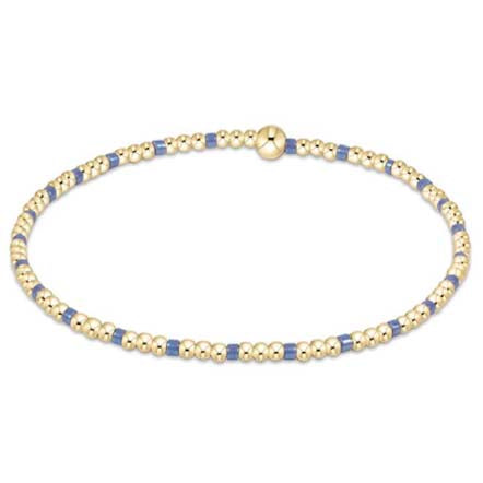 enewton egirl Hope Sincerity Pattern 2mm Bead Bracelet - Bright Blue