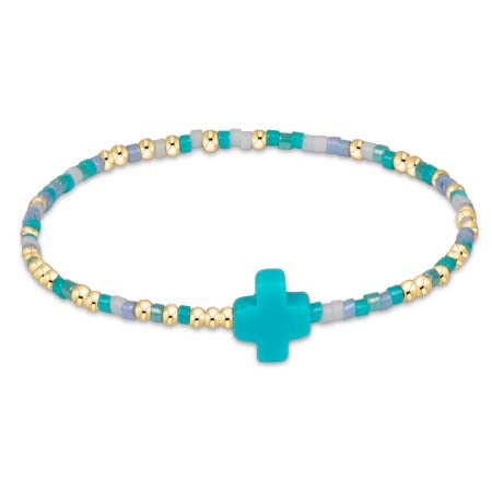 enewton egirl Hope Unwritten Signature Cross Bracelet - Man, I Teal Like A Woman