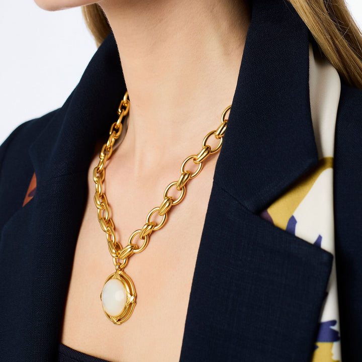 Julie Vos Essex Statement Necklace - Obsidian Black