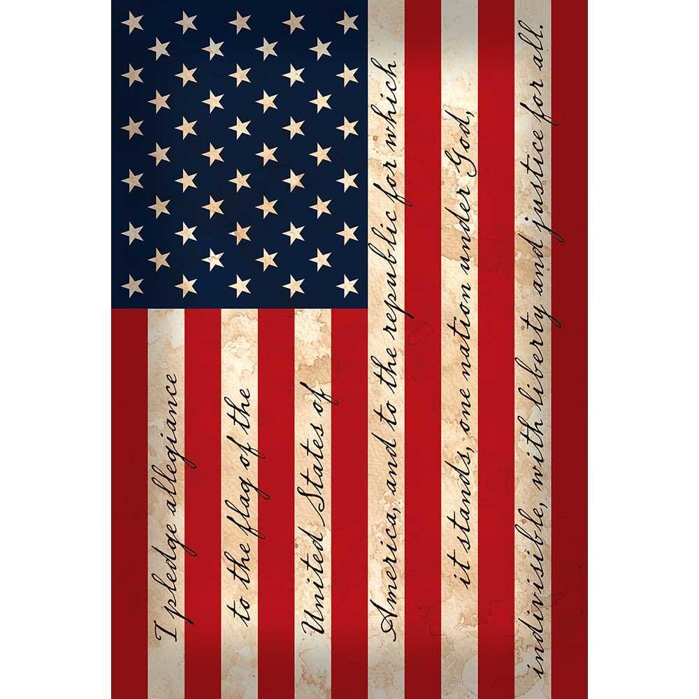Dicksons Flag U.S. Pledge Outdoor Polyester 13x18