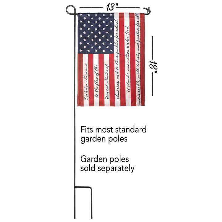 Dicksons Flag U.S. Pledge Outdoor Polyester 13x18