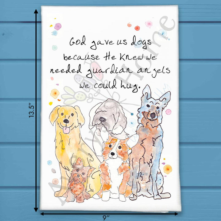 Avery's Home Guardian Angel Dog Tea Towel – Pet Memorial Gift