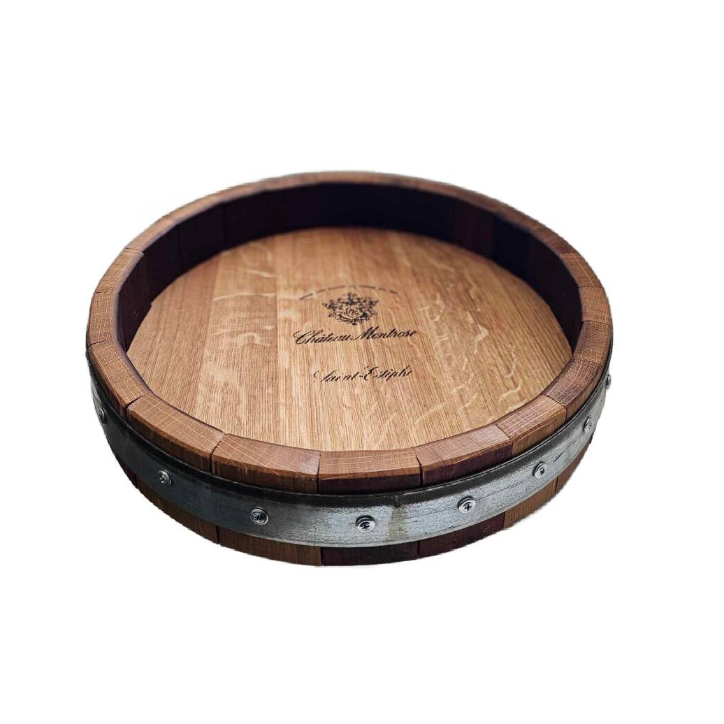 Sono Inspired Wine Barrel Lazy Susan – Small -Chateau Montrose