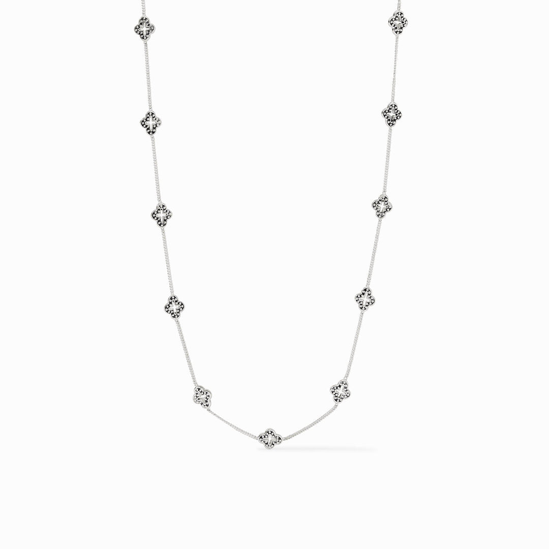 Julie Vos Florentine Demi Delicate Station Necklace - Silver/OS