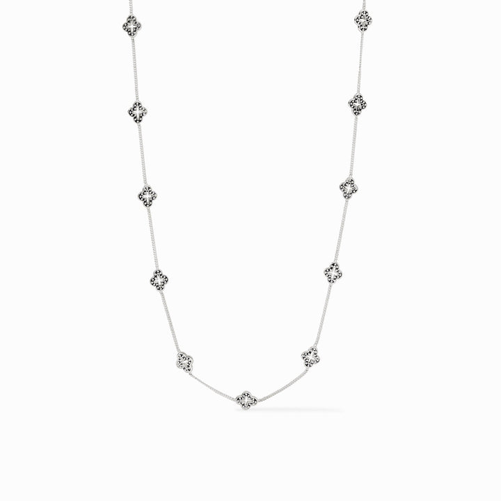 Julie Vos Florentine Demi Delicate Station Necklace - Silver/OS
