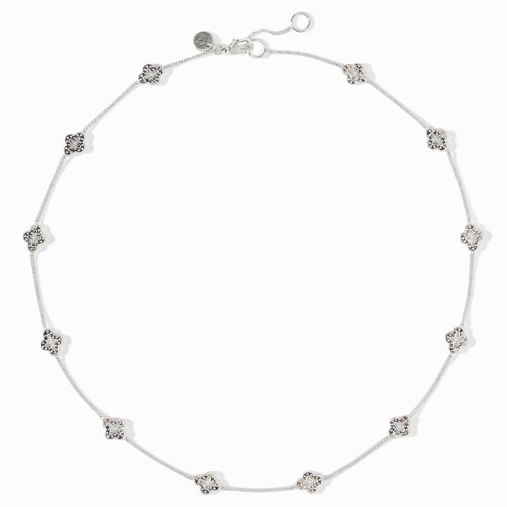 Julie Vos Florentine Demi Delicate Station Necklace - Silver/OS