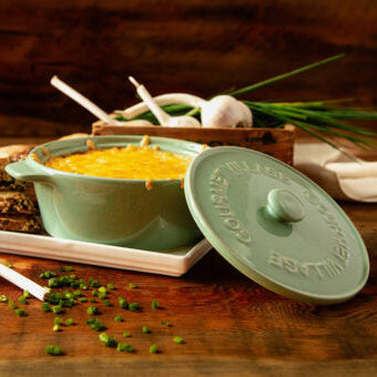 Gourmet du Village Sage Green Ceramic Baker - Thumbnail 3