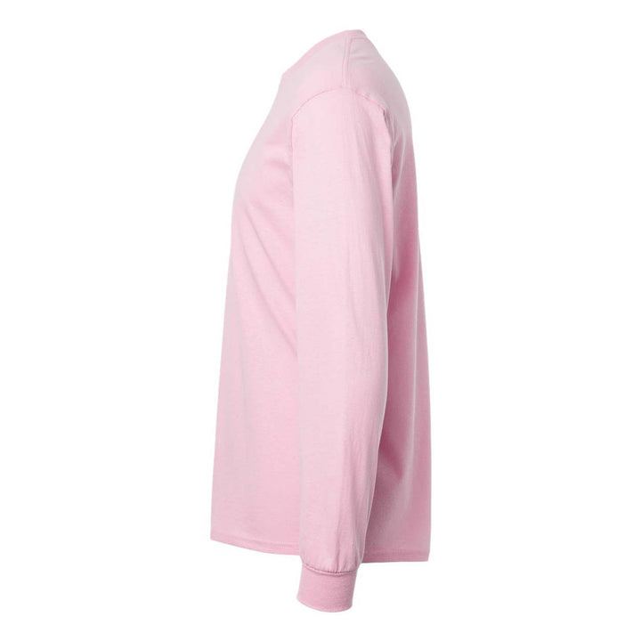 Gildan Gildan® Heavy Cotton™ 100% Cotton Long Sleeve T-Shirt - Light Pink