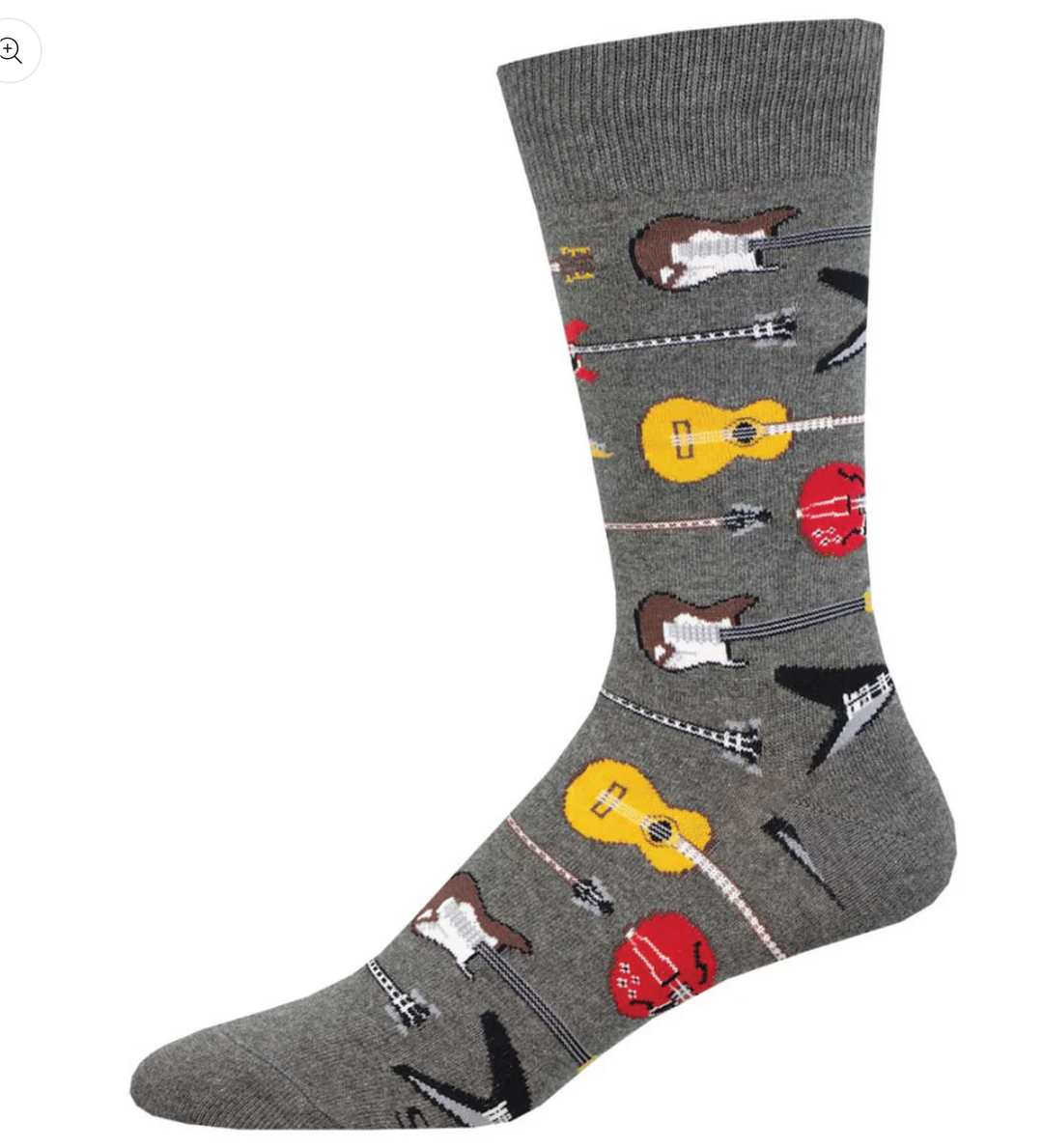 Socksmith Men's Crew Socks - Guitar Riff