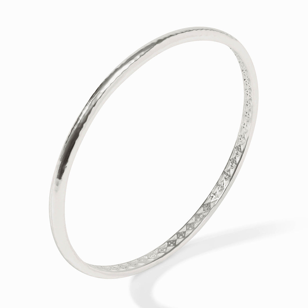 Julie Vos Havana Demi Bangle - Silver/Small