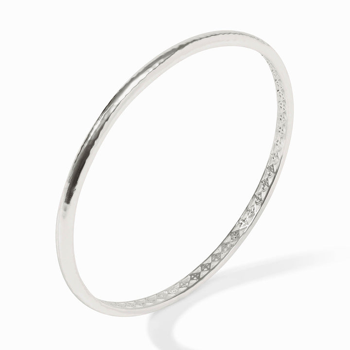 Julie Vos Havana Demi Bangle - Silver/Small