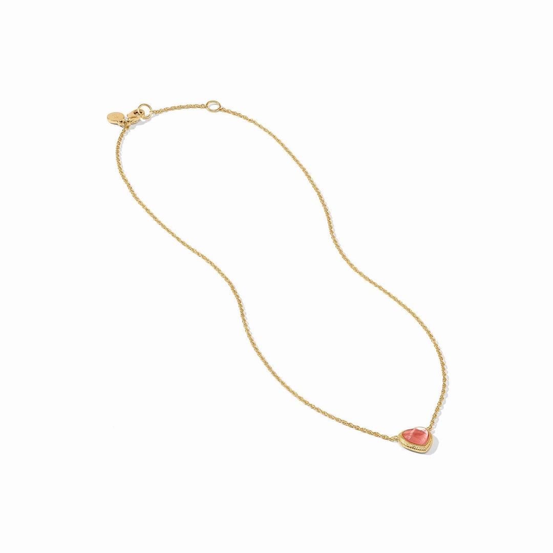 Julie Vos Heart Delicate Necklace - Pearl