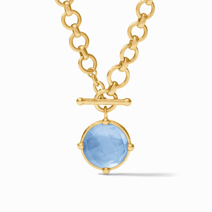 Julie Vos Honeybee Demi Necklace - Iridescent Chalcedony Blue
