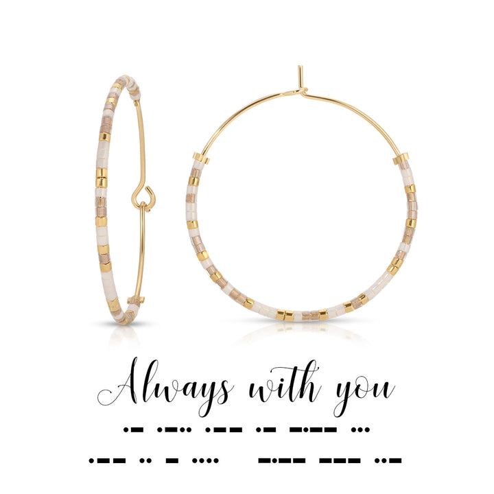 Dot & Dash Morse Code Earrings - Always with You