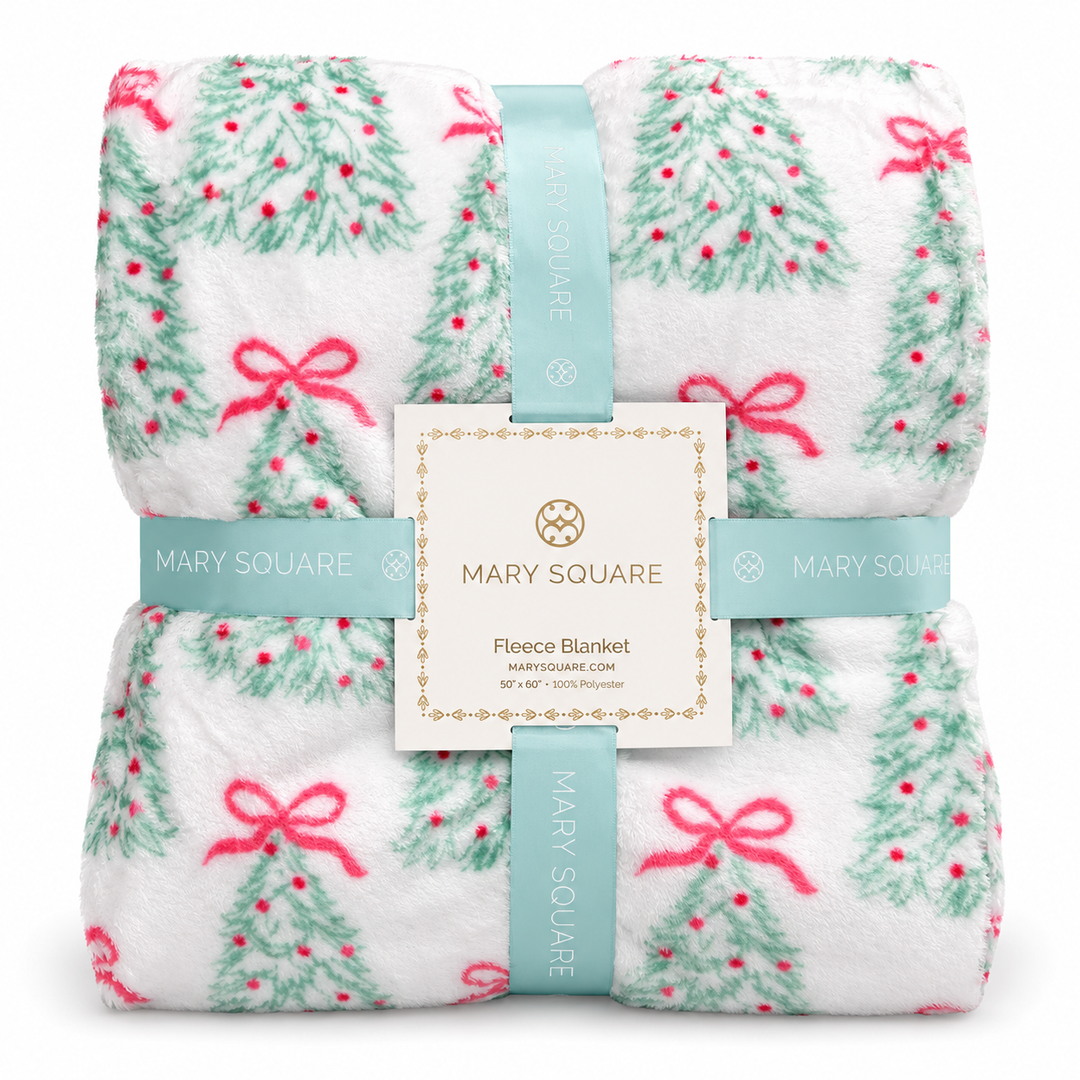 Mary Square Blanket - Rosy Woods