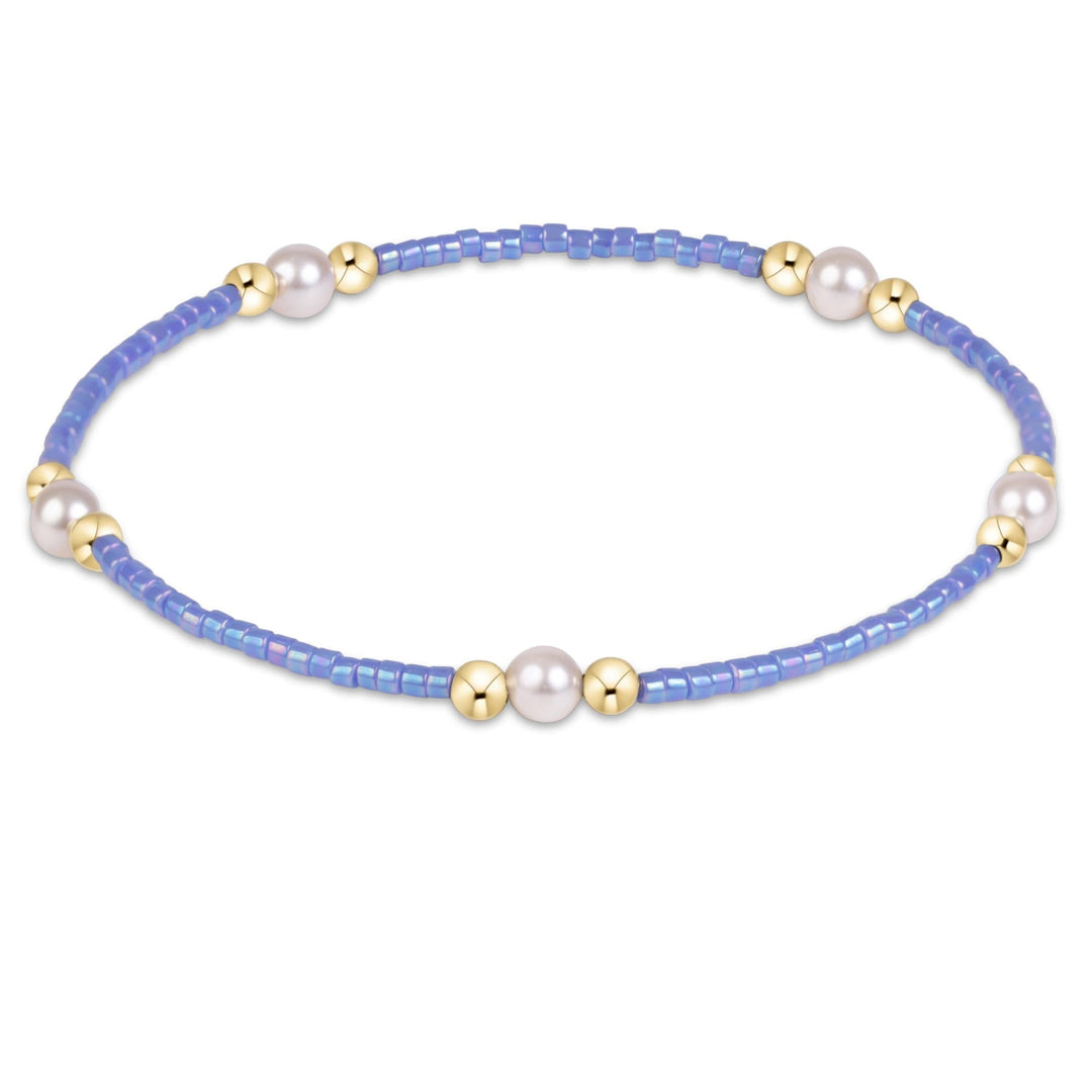 enewton Hope Purpose Pearl Bracelet - Bright Blue