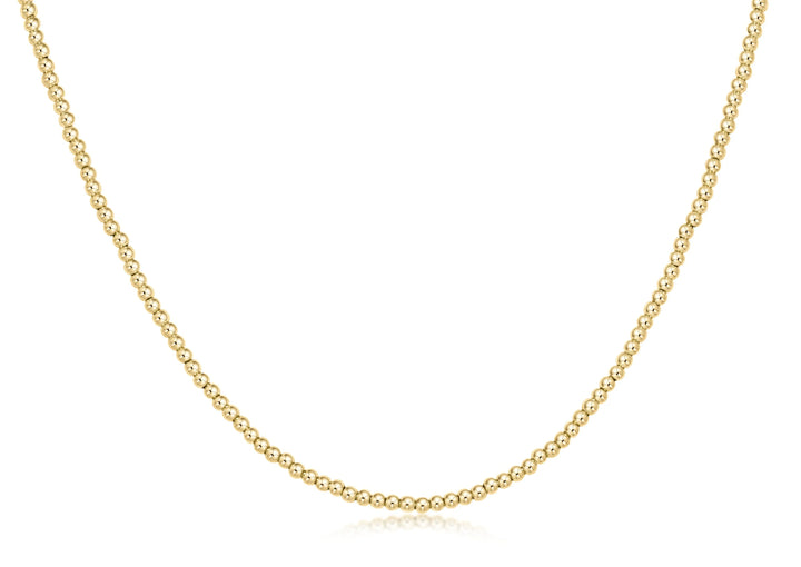 enewton 15" Choker Classic Gold - 2mm Bead