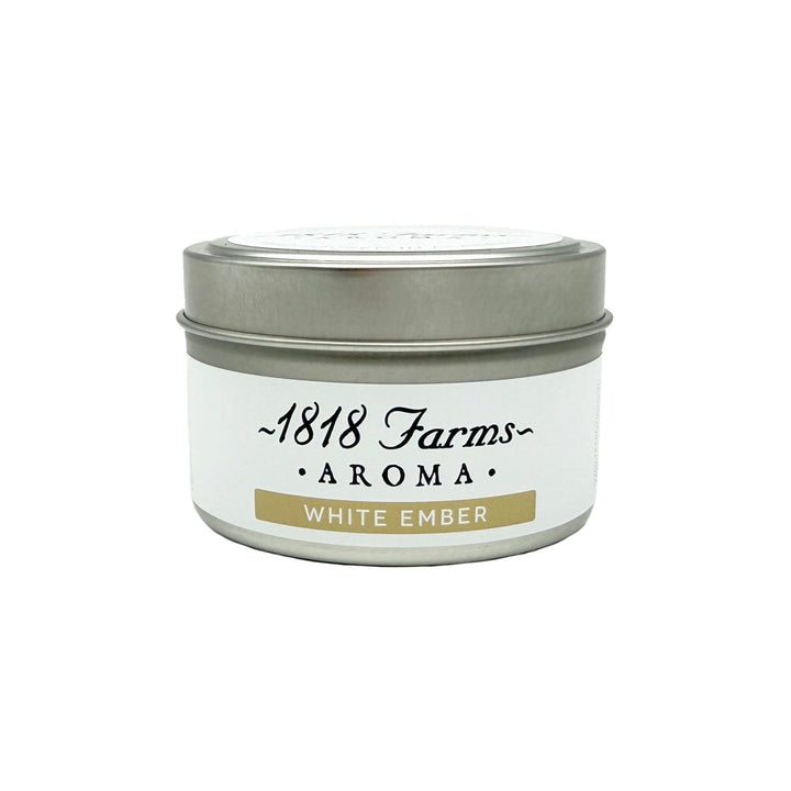 1818 Farms Candle 4.2oz Traveler Tin - White Ember